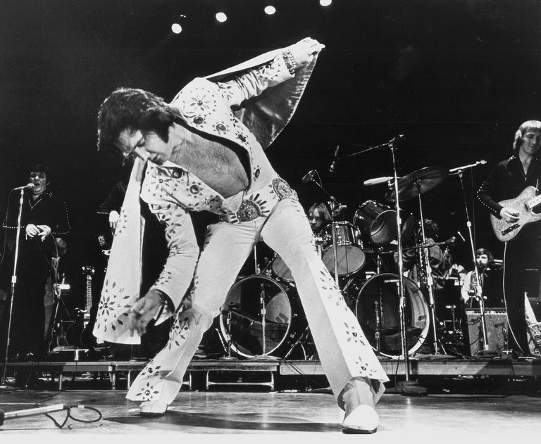 Men's Elvis Presley Real Leather Pants Elvis Presley Style Rock & Roll Pants