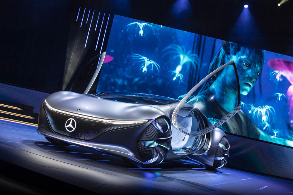 MercedesBenz unveils an Avatarthemed concept car with scales  The Verge