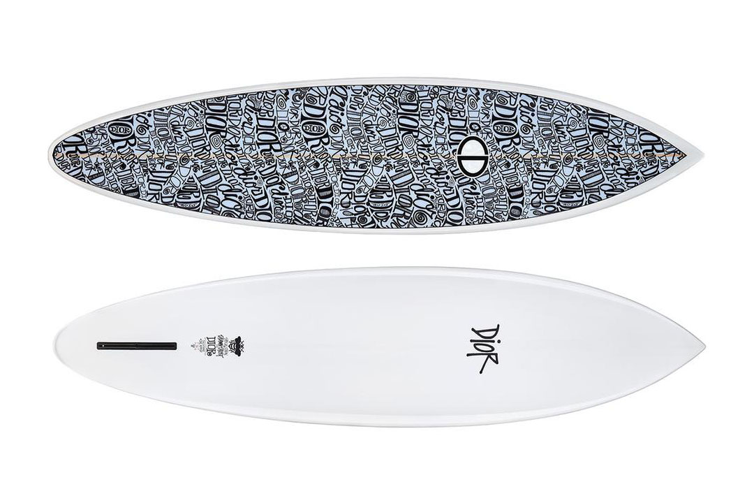 Dior and Shawn Stussy collaborate on limited edition surfboard