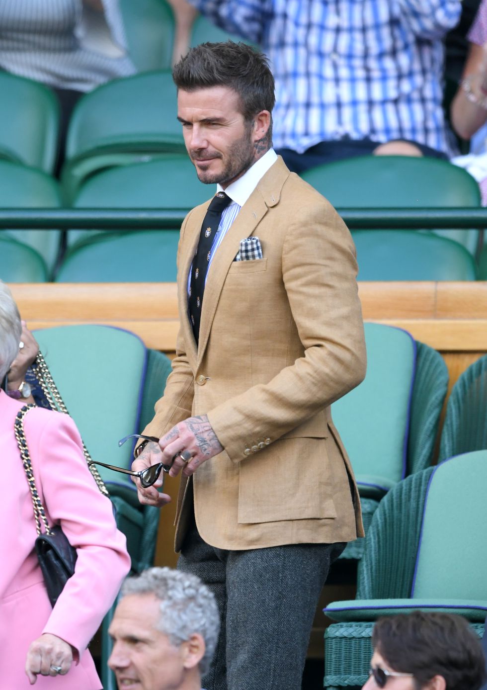 David Beckham's Staple Color: Khaki