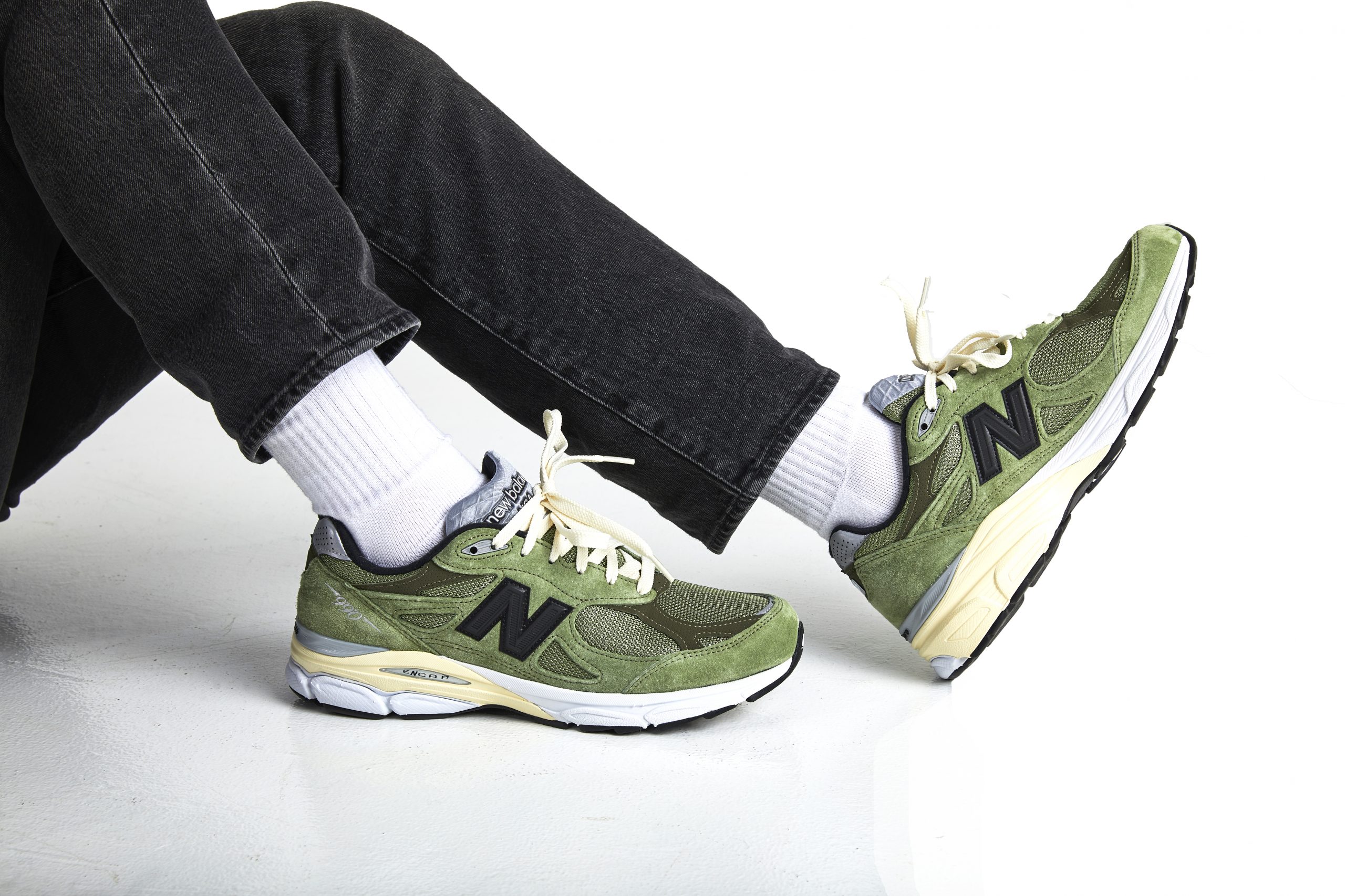 New Balance x JJJJound 990v3 Olive is a shoe of the year contender 