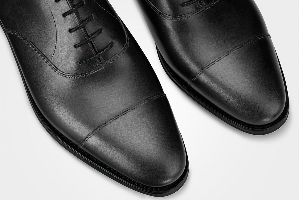 black oxford brogue shoes