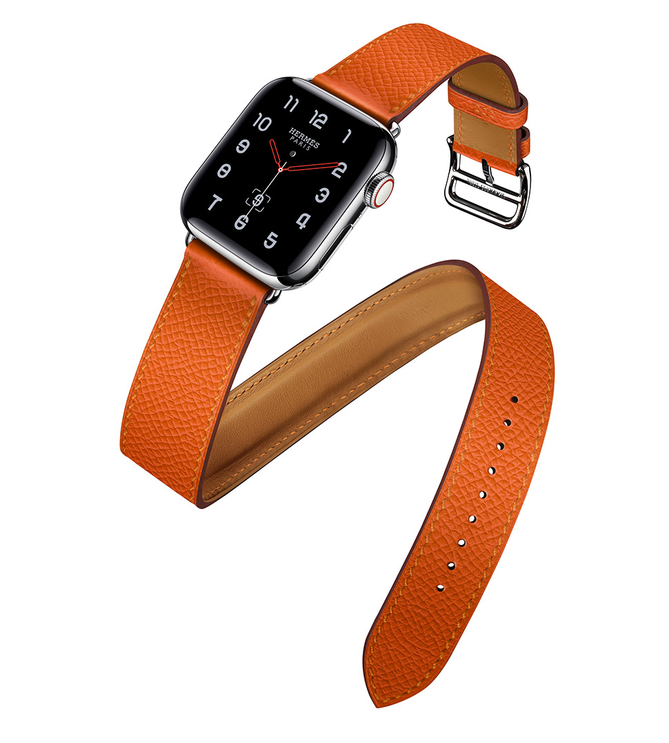 hermes apple watch strap orange