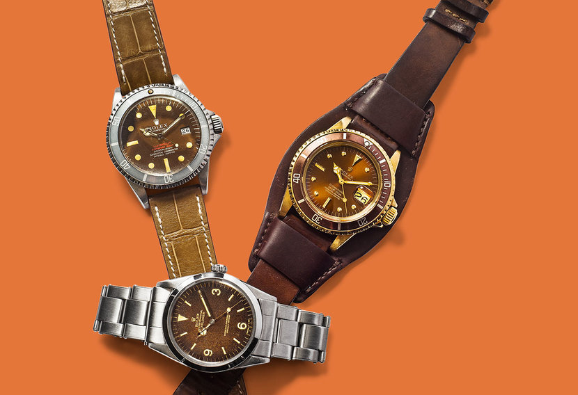 tropical dial watch