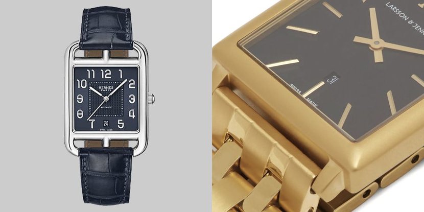 cartier mens square watch