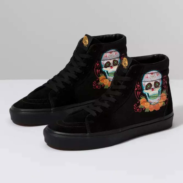 Day of the Dead' sneakers for Halloween 