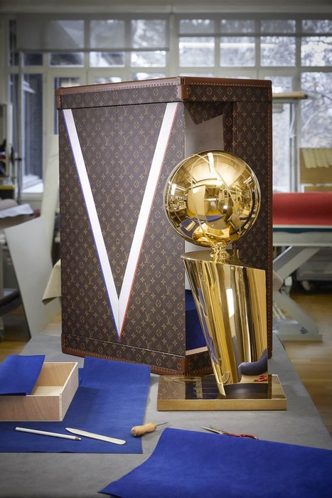 NBA & Louis Vuitton Unveil Larry O'Brien Trophy Travel Case: Photos