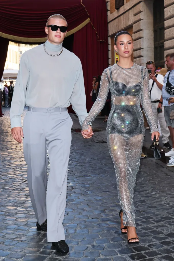erling haaland and isabel haugseng johansen are seen news photo 1752677331