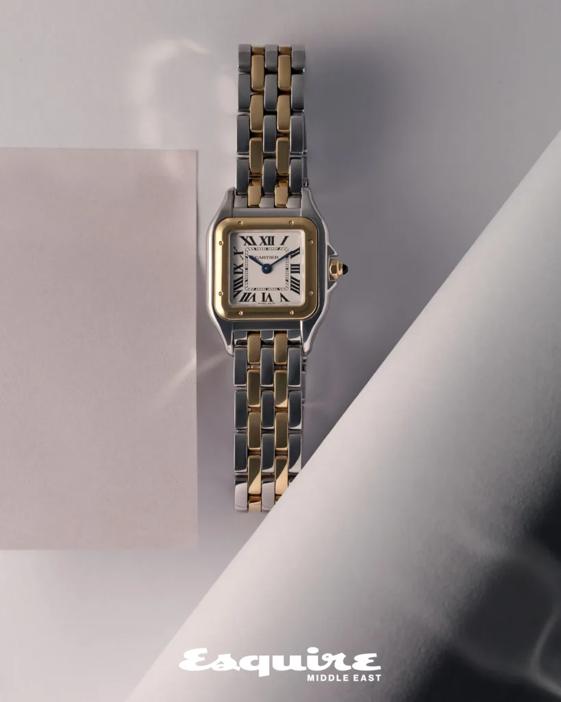 Panthère de Cartier, 23mm x 30mm yellow gold and steel case with yellow gold and steel bracelet, CARTIER