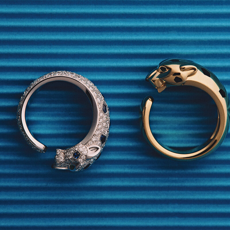 The Panthère de Cartier ring takes any look for a walk on the wild side