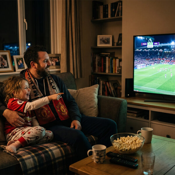 Why nothing is as much fun as watching football with your kids