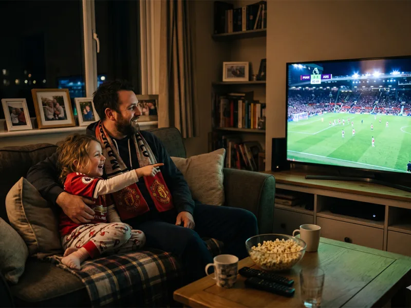 Why nothing is as much fun as watching football with your kids